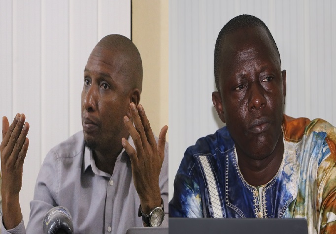 De gauche à droite Amadou BAH (action mines) et Mamadou Diaby (CECIDE),