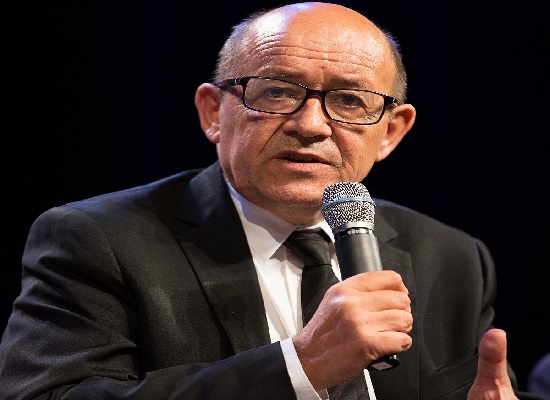 Feature image Jean Yves Le Drian, ministre français de l'Europe et des affaires étrangères
