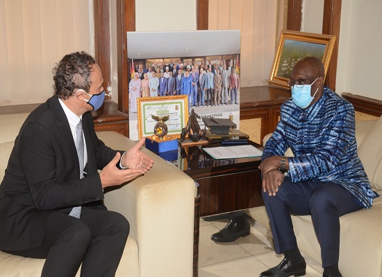 Dr. Mohamed Diané et Marc Fonbaustier