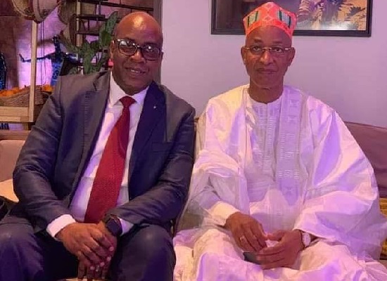 Cellou Dalein Diallo, leader de l'UFDG et Dr Fodé Oussou Fofana