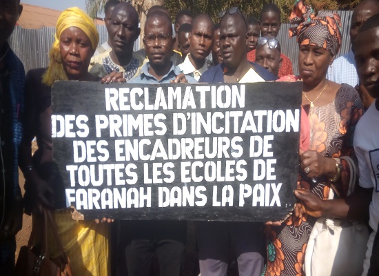 Feature image Des enseignants manifestent à Faranah