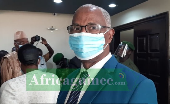 Bah Oury dans les locaux de la Primature, Photo Oumar Bady Diallo, Février 2021