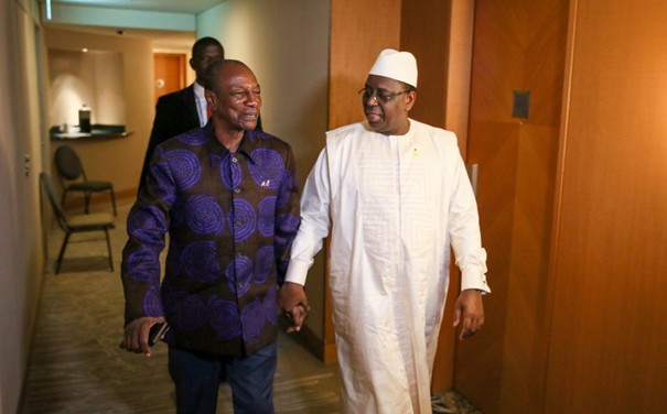 Les présidents Sénégalais et Guinéen, Alpha Condé et Macky Sall