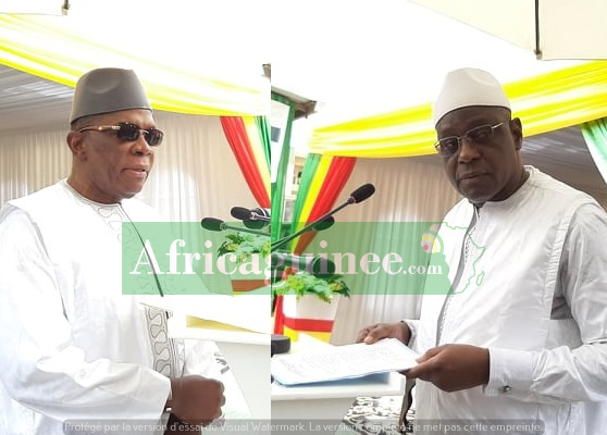 Feature image Le premier ministre guinéen, Ibrahima Kassory Fofana et le Gouverneur de la BCRG, Dr Lounsény Nabé