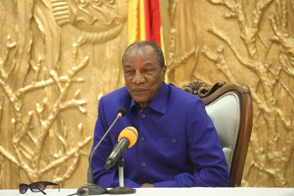 Alpha Condé, président de la République de Guinée