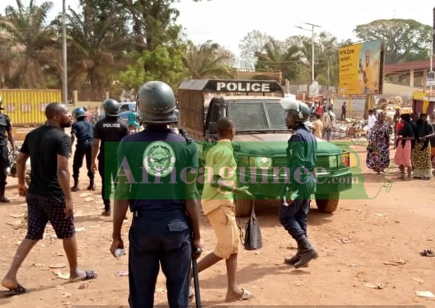 Feature image Heurts entre manifestants et forces de polices à Boké