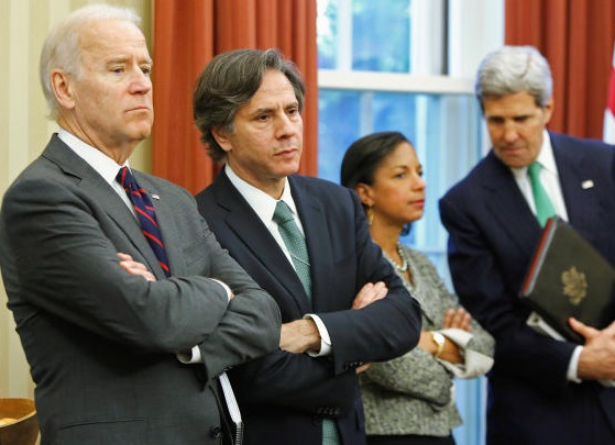Joe Biden et certains proches collaborateurs dont Antoni Blinken