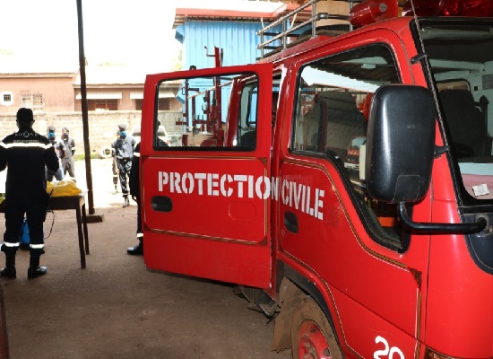 Les services de la protection civile de Kindia