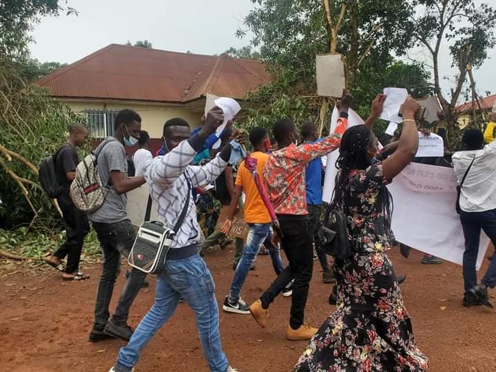 Manifestation d'étudiants à Conakry, image d'archive