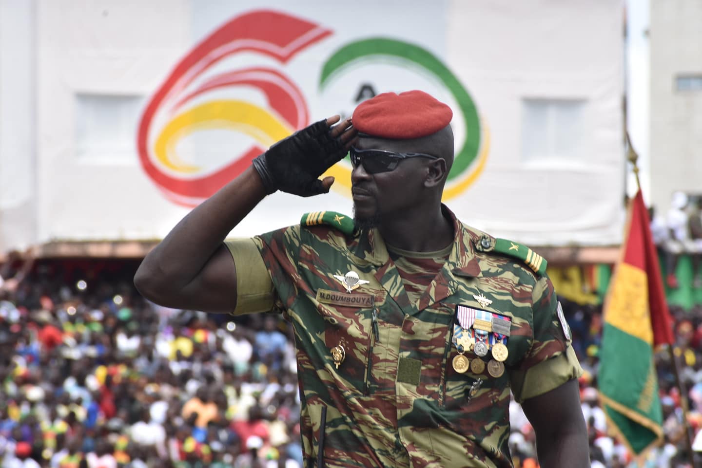 Le lieutenant-colonel Mamady Doumbouya, commandant du Groupement des Forces Spéciales