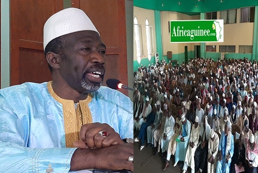 Feature image EI Hadi Aly Jamal BANGOURA face à des imams au centre islamique de Donka, image d'archive