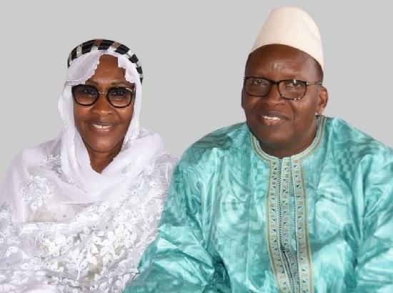 Hadja Maïmouna Bah Diallo  et son époux Ibrahima Chérif Bah