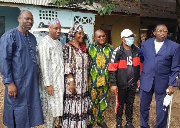 Feature image De gauche à droite, Abdoulaye Bah, Cellou Baldé, Hadja Maimouna épouse de Chérif Bah, l'avocat Salif Béavogui, Ousmane Gaoual Diallo et Chérif Bah, vice-président de l'UFDG