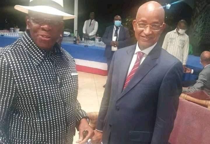 Le premier ministre guinéen, Ibrahima Kassory Fofana et l'opposant Cellou Dalein Diallo