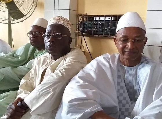 De hauts dirigeants de l'UFDG, Cellou Dalein Diallo, président, Kalémodou Yansané et Chérif Bah, vie-présidents