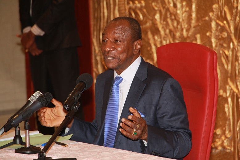 Alpha Condé, président de la République de Guinée