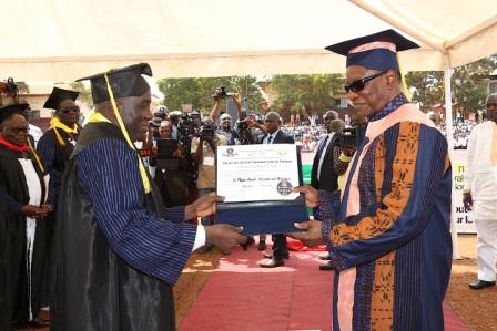 Alpha Condé, président de la République de Guinée et Dr Kore Bah, imagine d'archives