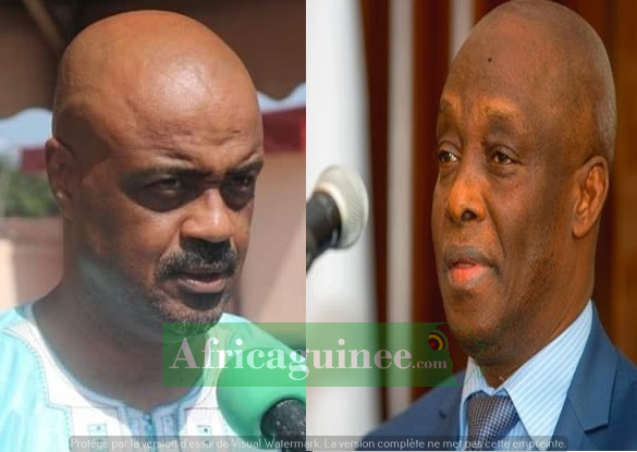 Les ministres Damantang Albert Camara et Mohamed Diané