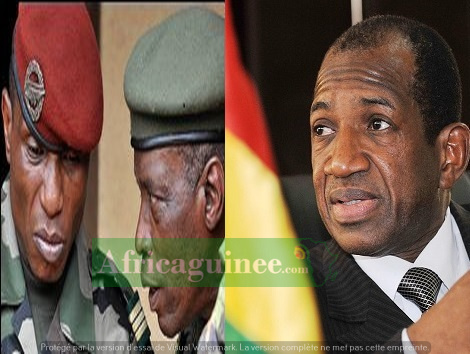 Dadis Camara, feu Général Tototo Camara et Kabinè Komara, photomontage Africaguinee.com