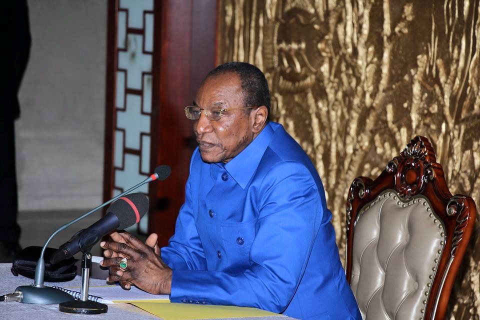 Alpha Condé, président de la République de Guinée
