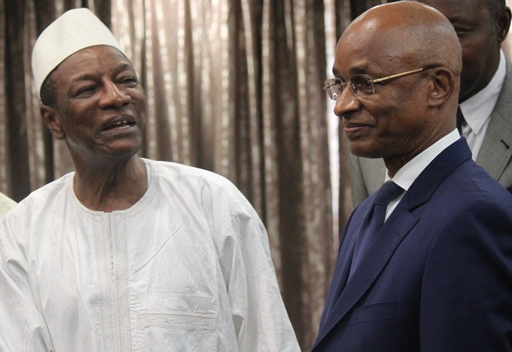 Alpha Condé, Président de la République de Guinée et son principal opposant Cellou Dalein Diallo