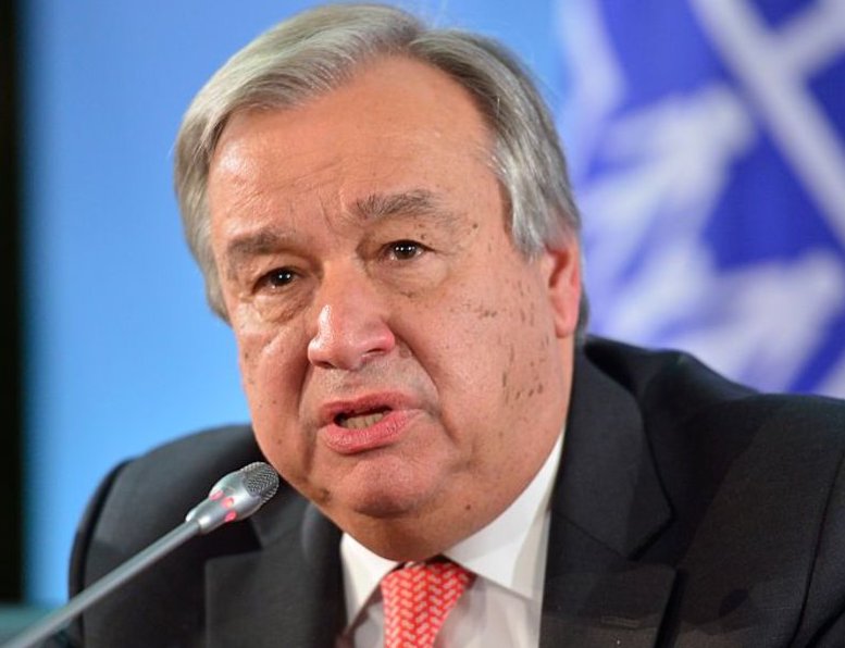 Le Secrétaire Général de l'ONU, Antonio Guterres