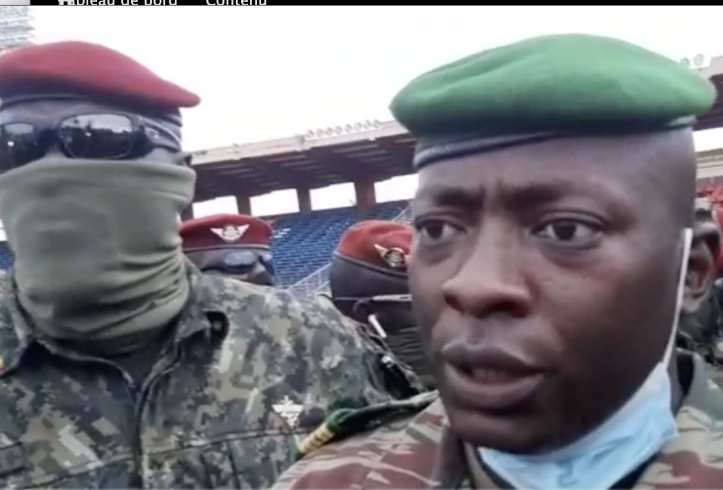 Feature image Colonel Amara Camara, porte-parole du CNRD