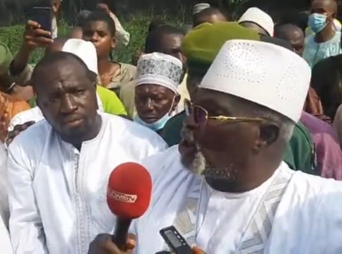 Elhadj Sékhouna Soumah Kountigui de la Basse Guinée au cimetière de Bambéto