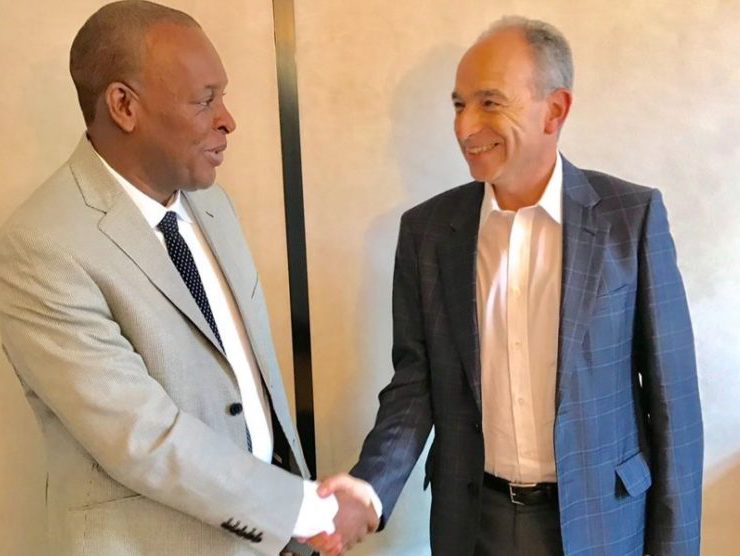Général Sékouba Konaté, ancien président de la transition guinéenne et Jean François Copé