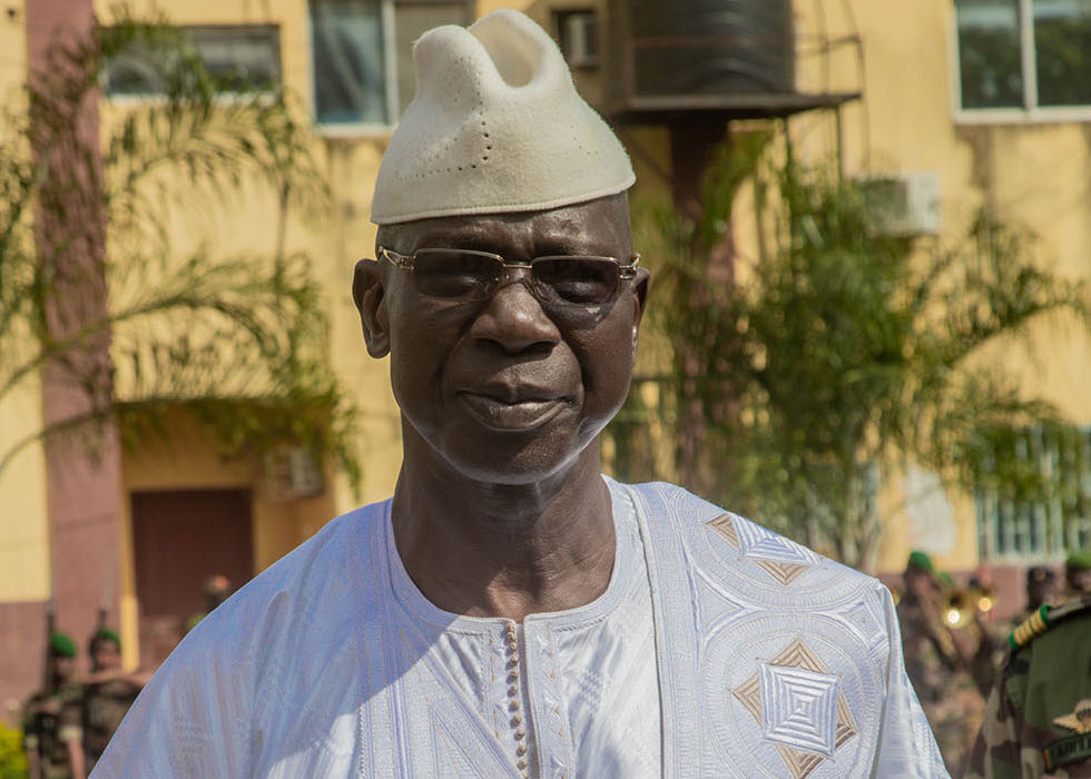 Le Général à la retraite Aboubacar Sidiki Camara dit Idi Amin, ministre délégué à la Présidence chargé de la Défense nationale