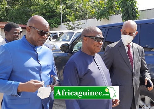 Feature image Arrivée de Cellou Dalein Diallo, Ousmane Doré et Fodé Oussou à la réunion