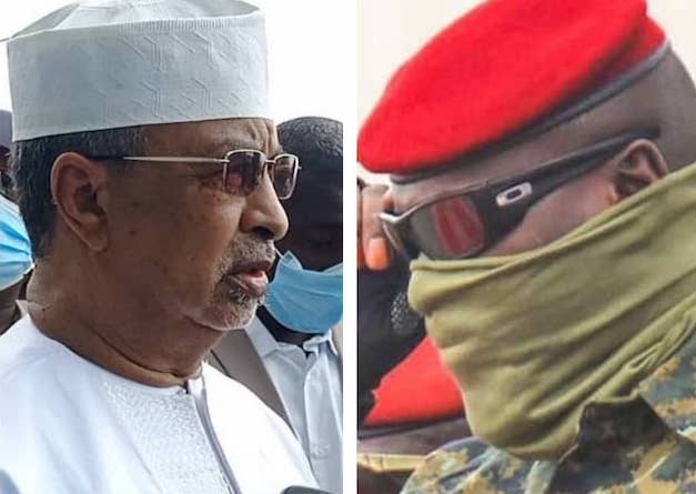 Mahamat Saleh ANNADIF, représentant spécial du secrétaire général et chef du bureau des Nations Unies pour l’Afrique de l’Ouest et du Sahel (UNOWAS), Mamadi Doumbouya, président de la transition guinéenne
