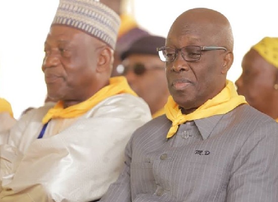 Feature image Dr. Mohamed Diané et Amadou Damaro Camara lors d'une convention du RPG arc en ciel en prélude à la présidentielle de 2020