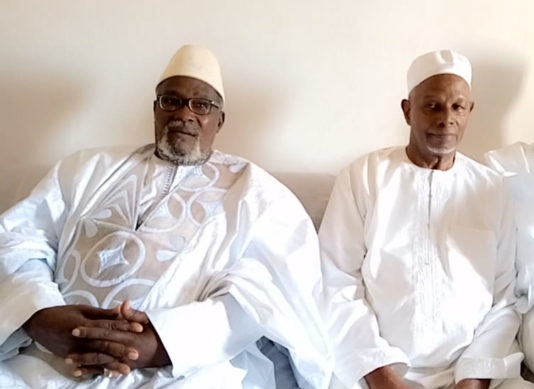 Elhadj Sékhouna Soumah et Elhadj Ousmane Fatako Baldé, respectivement kountigui de la Basse Guinée et président de la coordination Haali Poular