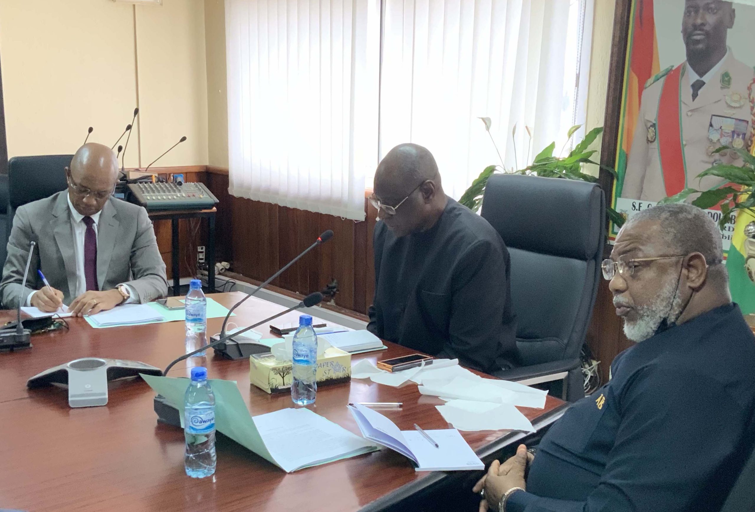 Feature image Les trois Gouverneurs de la BCRG déchus, Baidy Aribot, Lounsény Nabé, Maadjou Sow
