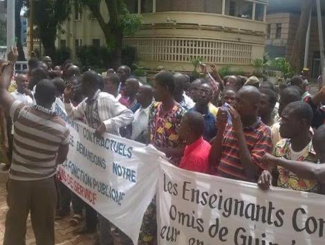 Feature image Grogne des enseignants en Guinée, image d'archive