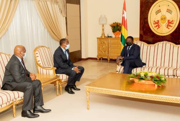 Mohamed Beavogui, Premier ministre de la transition Guinéenne, reçu par Faure Gnasingbé
