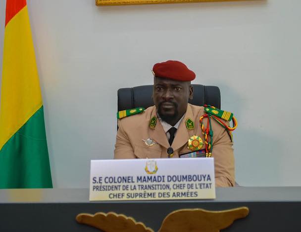 Colonel Mamadi Doumbouya, président de la transition guinéenne