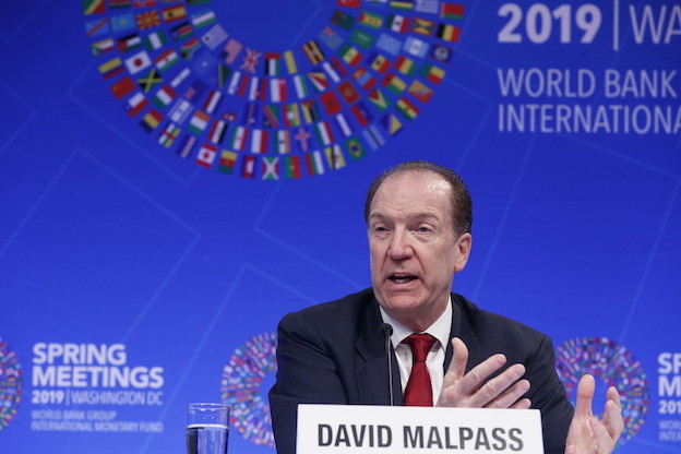 David Malpass président du Groupe de la Banque mondiale
