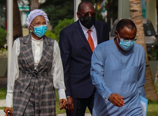 Feature image Mohamed Beavogui, Premier ministre de la transition Guinéenne et certains membres de son équipe