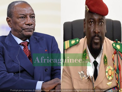 Alpha Condé, président déchu, Mamadi Doumbouya actuel président de la Transition