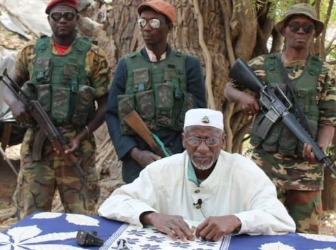 Salif Sadio, le chef rebelle du MFDC (Mouvement des forces démocratiques de Casamance),