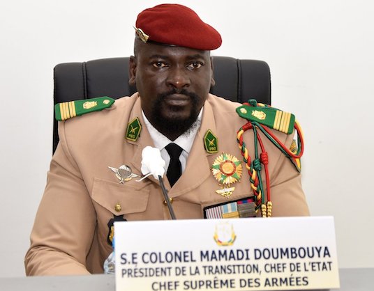 Colonel Mamadi Doumbouya, président de la transition guinéenne