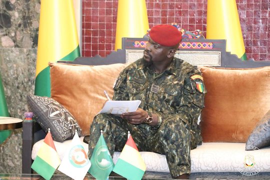 Colonel Mamadi Doumbouya, président de la transition guinéenne