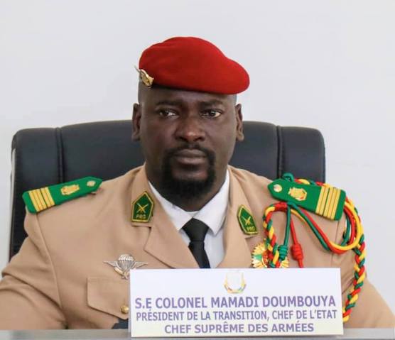 Colonel Mamadi Doumbouya, président de la transition guinéenne