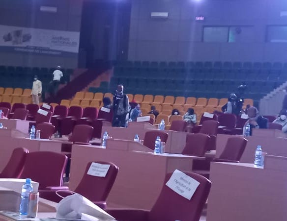 Palais Mohamed V où le colonel Mamadi Doumbouya va procéder à l'ouverture des assises nationales