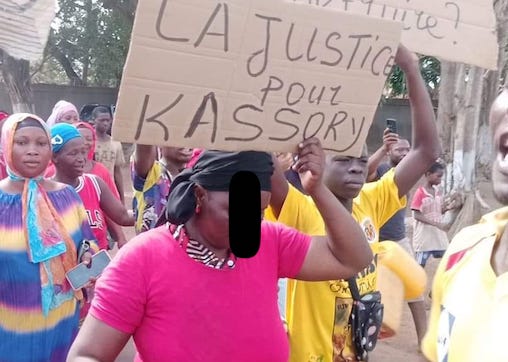 Des citoyens manifestent à Forécariah pour libération de Kassory Fofana