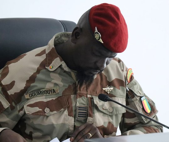 Colonel Mamadi Doumbouya, président de la transition guinéenne