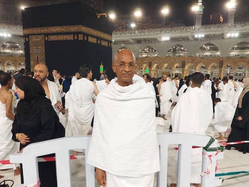 Cellou Dalein Diallo, leader de l'UFDG à la Kaaba