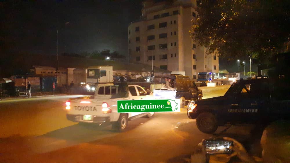 Amadou Damaro Camara conduit à la maison centrale